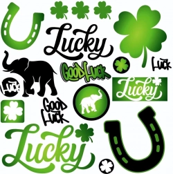 Rávasalható matricák – lóhere, kis ív