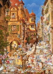 1000 darabos puzzle – romantikus város, nappal