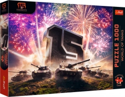 Trefl puzzle 1000 darab – a WORLD OF TANKS 15. évfordulója