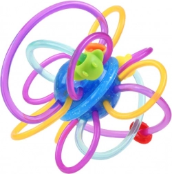 Érzékszervi rágóka babáknak csörgővel – B variáns