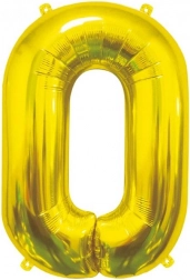 Fólia lufi 0 szám arany 85 cm GoDan