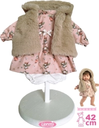Llorens 3 részes babaruha 42 cm-es babához