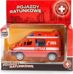 Fém tűzoltóautó modell MERCEDES-BENZ Sprinter 1:50 Daffi