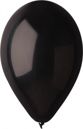 Pasztell fekete lufik 26 cm (10") – 100 db GODAN