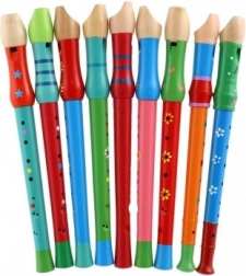 Fa fuvola színes dizájnnal