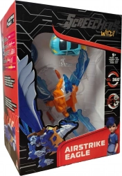 Screechers Wild! átalakuló készlet Airstrike Eagle érmével