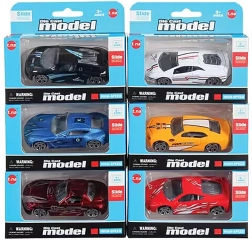 Versenyautó szabadon futó kerekekkel 7,5 cm