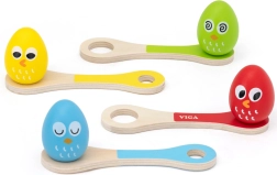 Fa játék: tojás a kanálban – Viga Toys