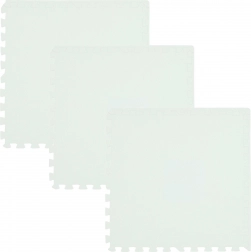 HUMBI habszivacs padló alátét 180 × 60, nagy vízálló kirakó, biztonságos gyerekeknek, fehér (3 db)