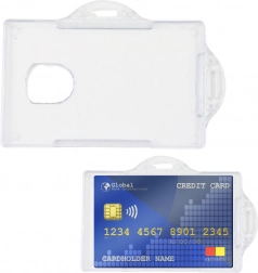 Átlátszó vízszintes kemény műanyag azonosító tok