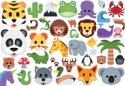 EUROGRAPHICS Puzzle Emoji állatkák 100 darabos