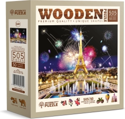 WOODEN CITY éjszakai Párizs 505 darabos fa puzzle