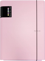 PASTELINI pasztell 3 fedéllel ellátott laminált mappák gumipánttal – Rózsaszín
