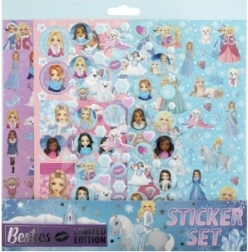 Téli lányos matricák – sima és 3D készlet