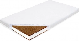 New Baby Standard gyerekmatrac 140 × 70 × 8 cm kókusz–hab–kókusz fehér