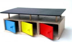 fa garázs 3 autó számára