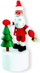 DETOA Mikulás fa nyomogatós figura karácsonyfával