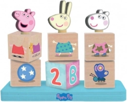 Peppa malac fa kockák figurával
