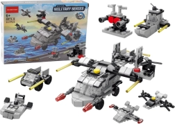 Építőelemek Helikopter 6 az 1-ben Barkácsjármű-készlet 117 darab