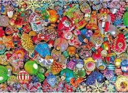 CLEMENTONI Puzzle Impossible: Csillogó karácsony, 1000 darabos