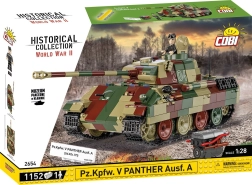 Panther Ausf. A harckocsi építőkészlet 1:28 a COBI-tól – 1152 elem