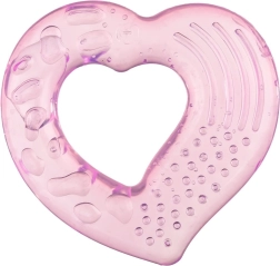 Akuku hűthető rágóka szív alakú rózsaszín