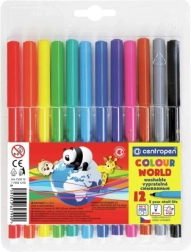 Színes filcek CENTROPEN - 12 szín