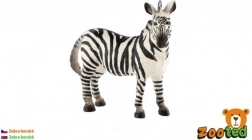 műanyag hegyi zebra figura 11 cm