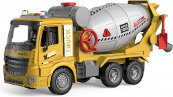 Lendkerekes betonkeverő építőjármű effektekkel, 31 cm