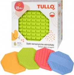 Érzékszervi nyolcszögek különböző textúrákkal, 4 db