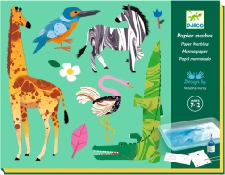 DJECO márványozó kreatív készlet – állatok