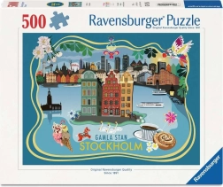 Ravensburger puzzle Stockholm óvárosa 500 darabos