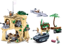 Sluban Army WW2 Ivo Dzsimai csata építőkészlet