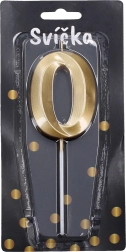 Arany szám 0 partis gyertya