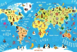 Interdruk puzzle Világtérkép 250 darabbal