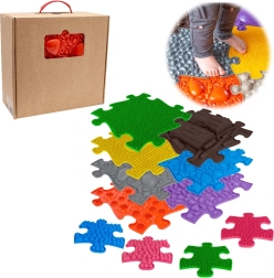 Woopie ortopédiai érzékelő puzzle szőnyeg 7 elem + 4 kicsi