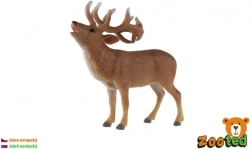 Európai szarvas műanyag figura 13 cm