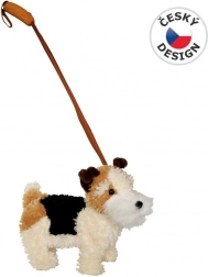 MaDe Foxterrier pórázzal és hanggal