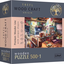 Kétoldalas fa puzzle Padlás kincsei 501 darab TREFL Wood Craft Origin