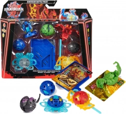 Bakugan Battle Pack Special Attack Nillious és Mantid + Bruiser, Octogan, Trox – harci szett pörgettyűvel