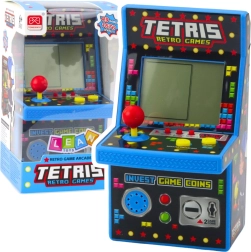 Mini retro Tetris játékautomata kék