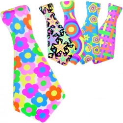 Magasan színes nyakkendő zsinórral bulira