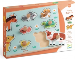 DJECO beillesztős puzzle – farmállatok