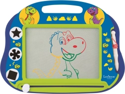 Mágneses, többszínű dinoszauruszos rajztábla A5 bélyegzőkkel és tollal