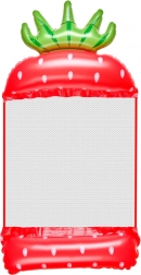 Felfújható vízi hintaháló eper formájú