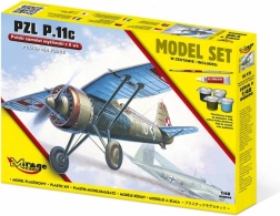PZL P.11c vadászrepülő 1:48 műanyag makett
