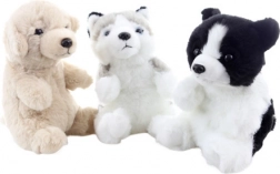 Plüss kutyus 17 cm, környezetbarát