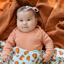 Pamut muszlin pelenka Glazed Ginger 120x120 cm