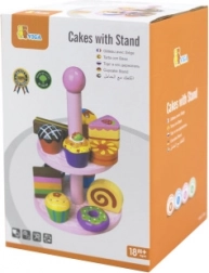 Fa sütemények állvánnyal