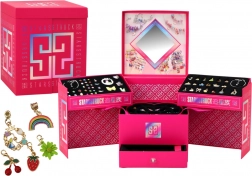 Gyermek ékszerkészítő készlet gyöngyökkel és medálokkal ékszerdobozban, 1267 darab